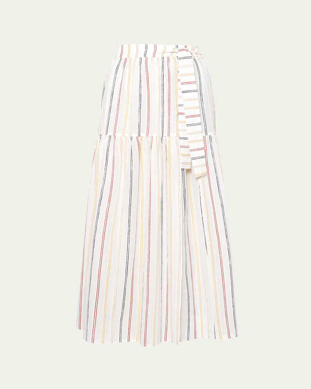Brillante Striped Maxi Skirt